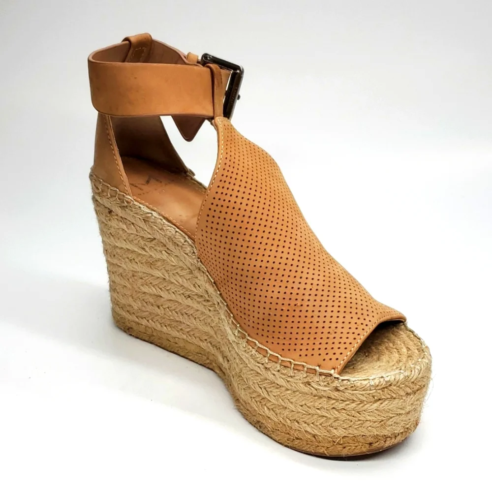 Marc Fisher MLANNIE Ankle Strap Platform Espadrilles 6M